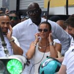 Lewis Hamilton Makes Insane Michael Jordan Flex That Makes the Crowd Go Wild