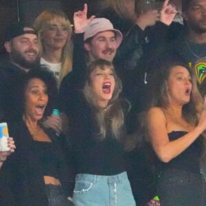 With Travis Kelce Set to Take the Field in Germany, Taylor Swift Steps Out With Selena Gomez for a Night Out in New York