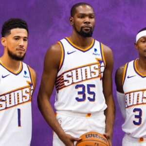 Equating Himself, Kevin Durant, And Bradley Beal To $1.9 Billion Movie's Characters, Devin Booker Hypes Up Suns Fans Amidst OT Win