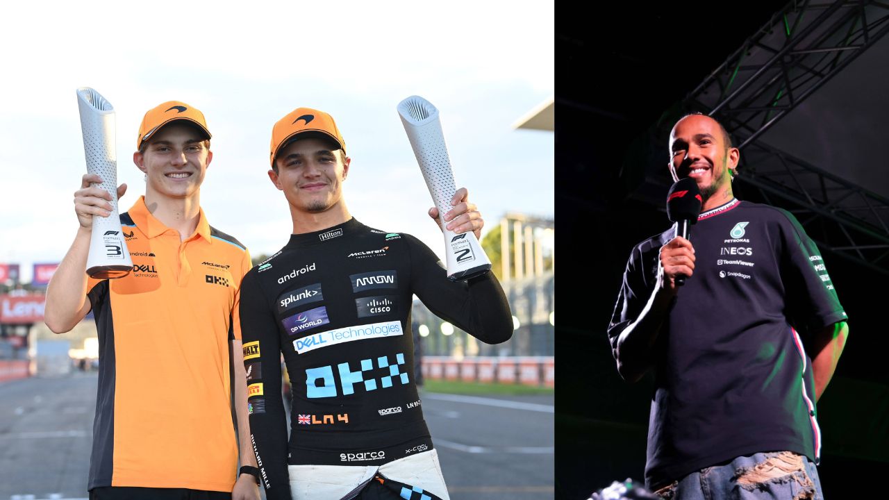 Lando Norris Plays Lewis Hamilton in Upcoming Battle With Oscar Piastri