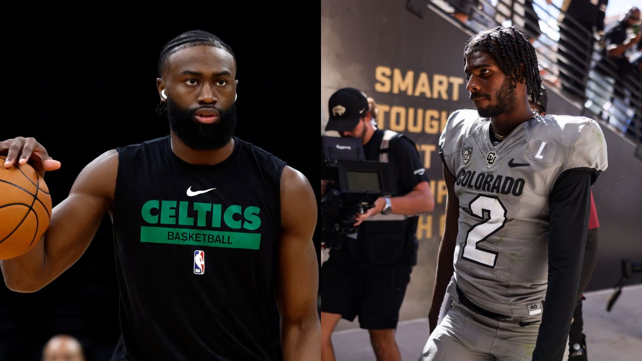 2 Days Before Celtics’ Media, Jaylen Brown Cheered On Colorado’s Shedeur Sanders in Thriller Against USC