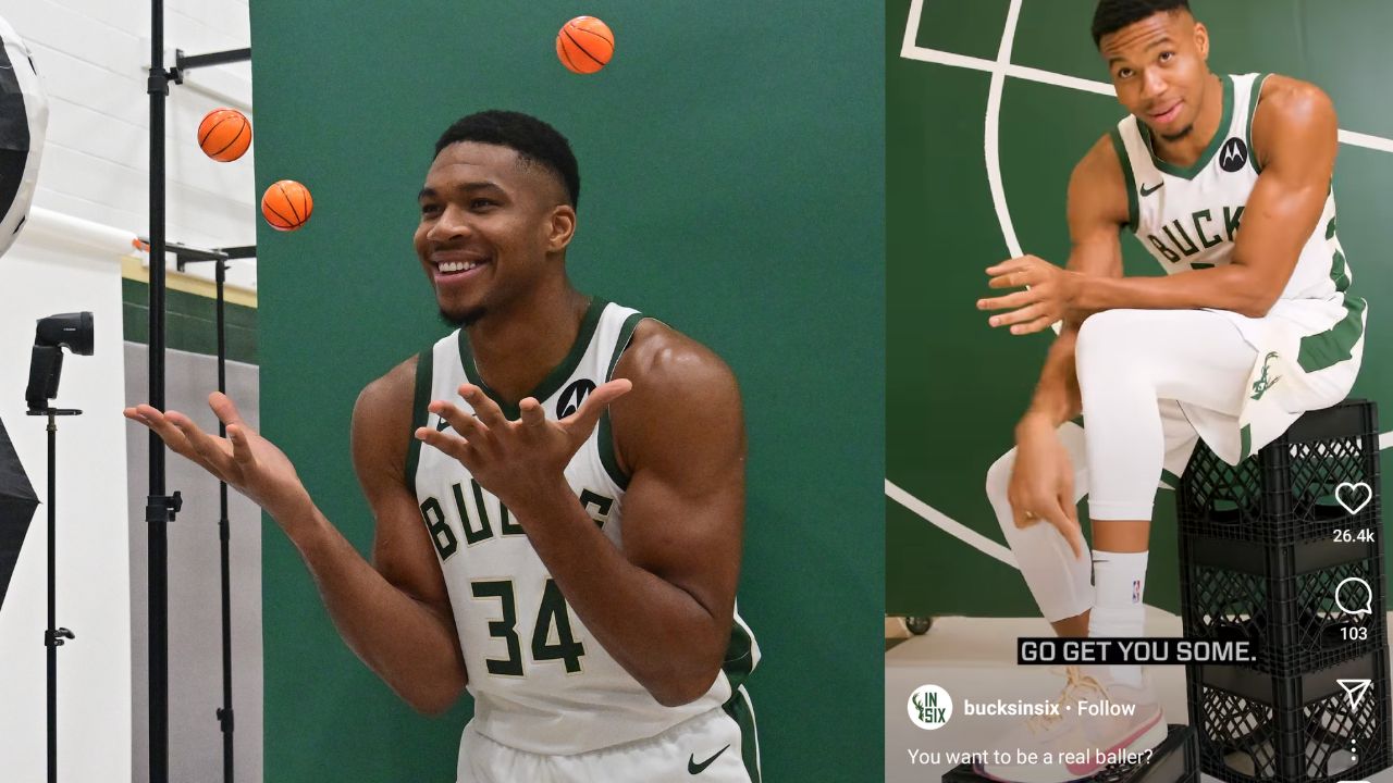 “You Wanna Be a Real Baller?”: Giannis Antetokounmpo Hustles ‘Cheap $1000′ Sneakers, Uses Bucks’ Media Day to Boost Sales