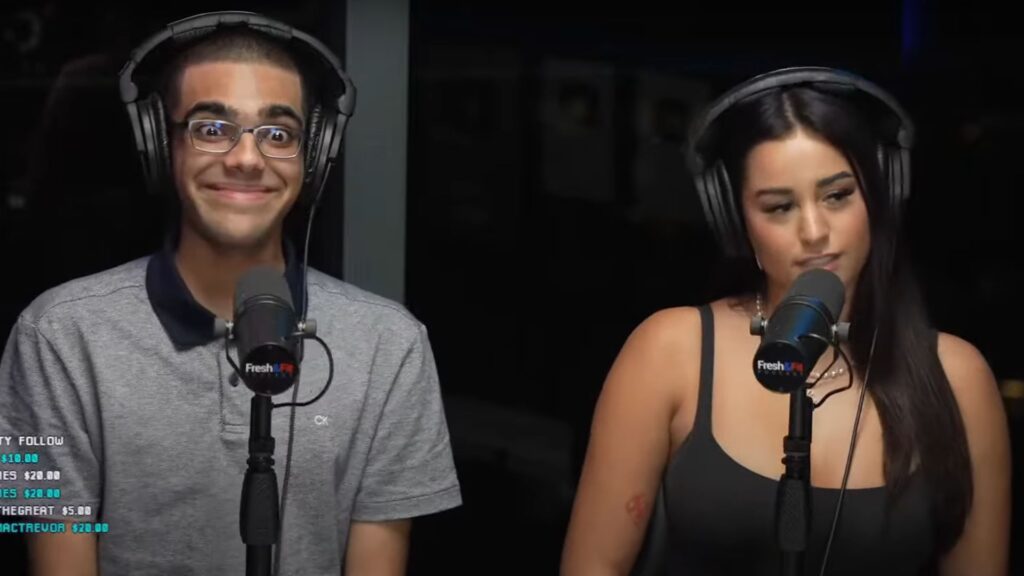 N3on accepts being in a relationship with Samantha Frank on a podcast