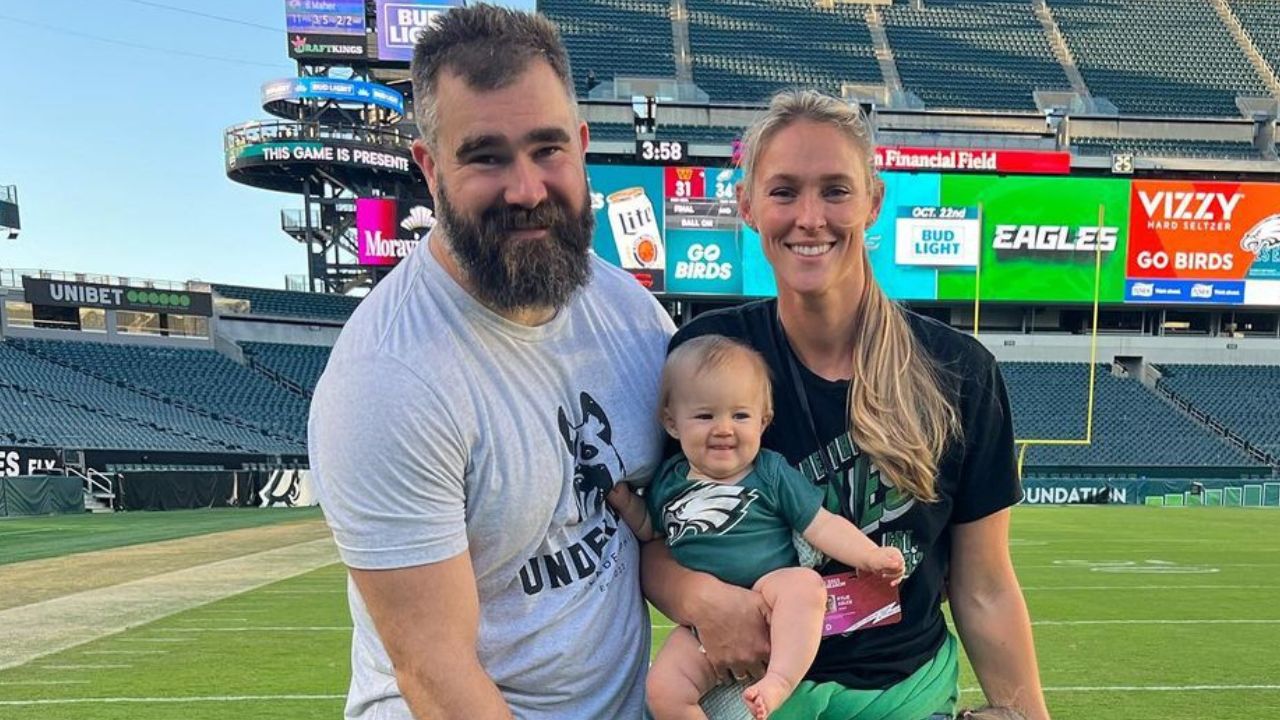 Jason Kelce and Kylie Kelce
