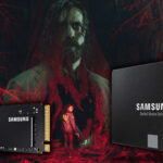 An image showing Alan Wake 2 cover in background with SSDs in front