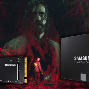 An image showing Alan Wake 2 cover in background with SSDs in front