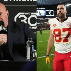 Dana White Blasts Taylor Swift’s Beau Travis Kelce for Recent Pfizer Commercial