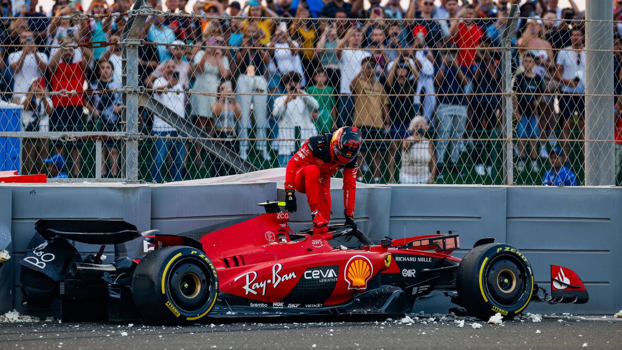 $135 Million Rule Could Handicap Ferrari on Sunday After Carlos Sainz Collides With Barrier in Abu Dhabi