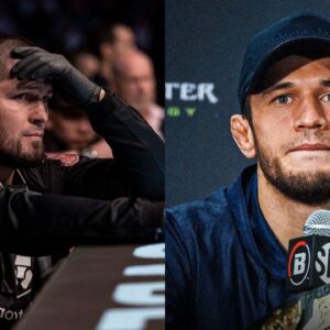 WATCH: Khabib Nurmagomedov’s Furious Attempt to Submit Brother Umar During Usman vs. Shabliy