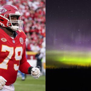 Donovan Smith and Chiefs Reporter Post Pictures Of Northern Lights From Flight Back Home From Germany: “Somewhere Over Iceland”