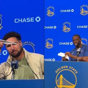 “Terrible Engineer!”: Klay Thompson Ridicules Draymond Green’s Attempt at Recreating His Post-Game Paper Airplane