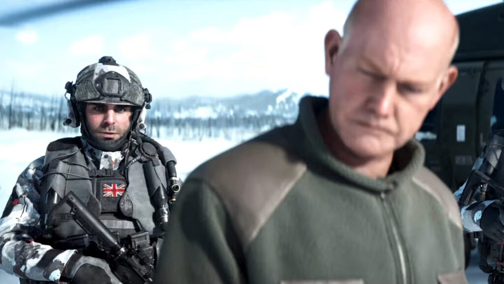 An image showing Captain John “Soap” MacTavish and General Shepherd