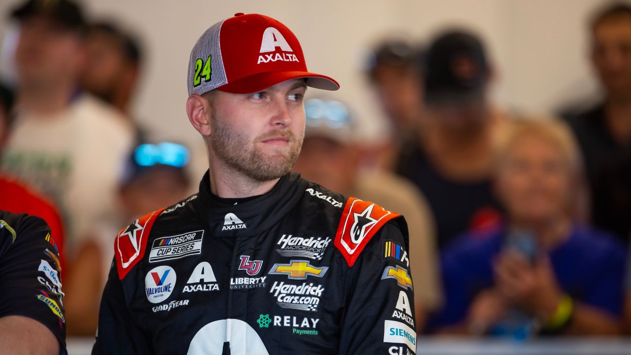 Nov 3, 2023; Avondale, Arizona, USA; NASCAR Cup Series driver William Byron during practice for the NASCAR Championship race at Phoenix Raceway. Mandatory Credit: Mark J. Rebilas-USA TODAY Sports