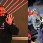 Alleged Ex-Flame Rihanna Turns Up With Baby Daddy ASAP Rocky To Show Her Support to Lewis Hamilton at Las Vegas Event