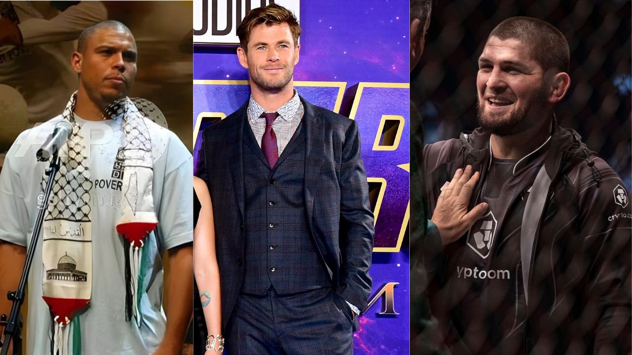 Khabib Nurmagomedov Snapped With Ronaldo, Chris Hemsworth, Kevin De Bryune, & More at the Formula 1 Abu Dhabi Grand Prix