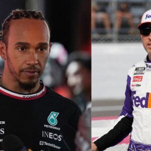 Lewis Hamilton Caught Getting Seduced by NASCAR Future as Singular Denny Hamlin Picture Wrecks Havoc on the Internet