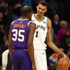 "There's No Way Imma Be Close": Kevin Durant Contesting 7'4 Victor Wembanyama's Shot Had Him Feeling 'Defeated'