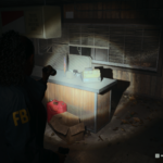 An image showing a gameplay screenshot from Alan Wake 2