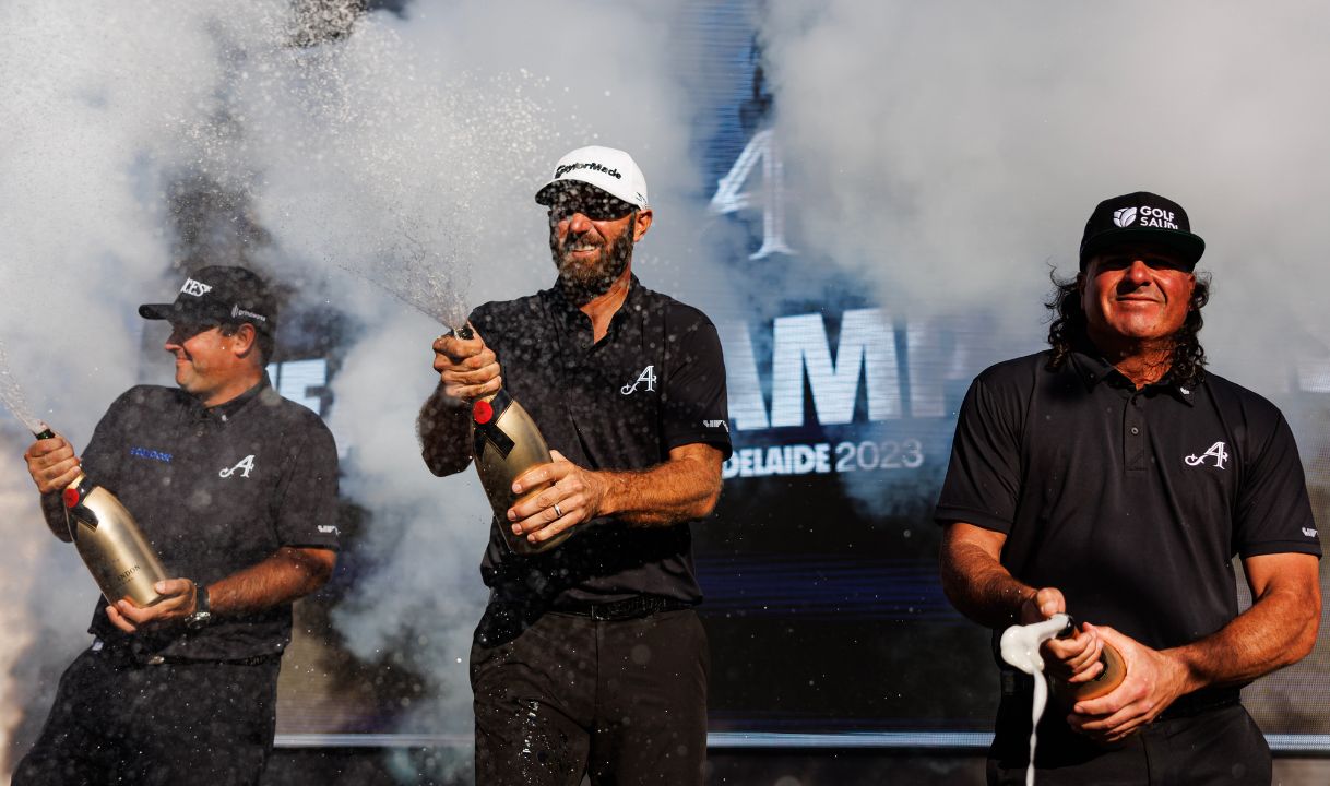 Pat Perez, Dustin Johnson and Peter Uihlein