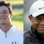Viktor Hivland and Tiger Woods