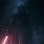 A Sith Lord in an enigmatic smoke screen in Star Wars: Knights of the Old republic