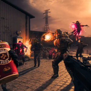 An operator using a battle rifle in MW3