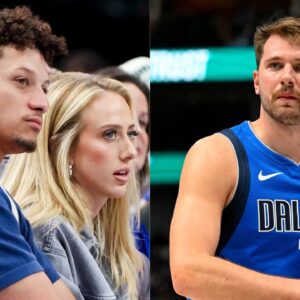 Patrick Mahomes and Wife Brittany Receive a Special Signed Gift From Luka Doncic While Attending Mavericks’ Game