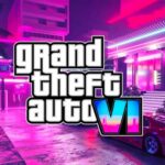 An image showing GTA 6 logo with background of Miami