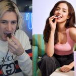 xQc reviews Myna Snacks cookies by Pokimane