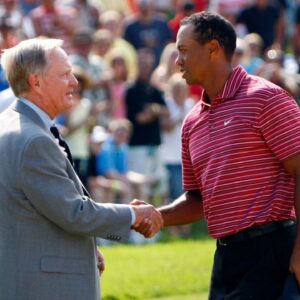 Tiger Woods and Jack Nicklaus