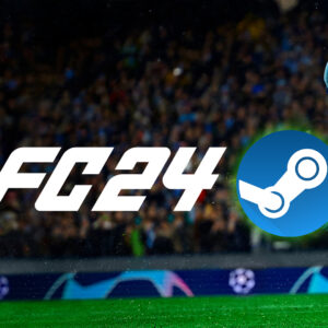 An image showing EA Sports FC 24 cover with Steam logo which is having Autumn Sale in 2023