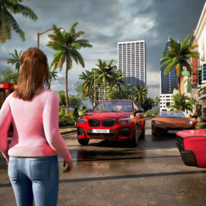 An image showing GTA 6 set in Vice City, Miami