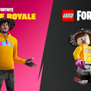 An image showing MrBeast in Lego Fortnite