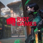 An illustration of Valorant with the Riot Games logo embedded in the center