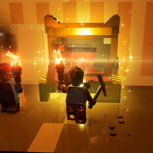 An image showing a Crafting Bench in LEGO Fortnite