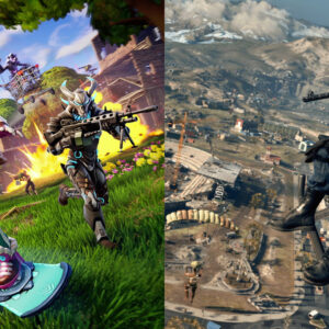 An image showing Call of Duty Warzone cover on right with Fortnite on left which had OG event