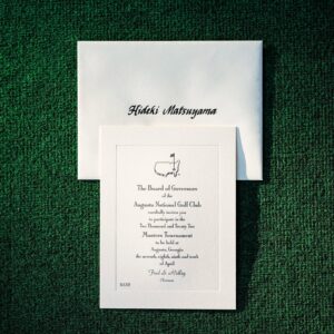 Masters Tournament Invitation