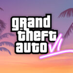 An image showing GTA 6 concept logo with revealed theme background from Rockstar Games, which had some recent leaks