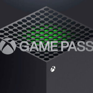An image showing Xbox Game Pass logo in Series X console, which might get more games through Developer Direct conference