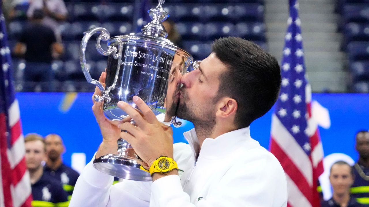 Novak Djokovic beats off competition from Max Verstappen and Erling Haaland to win European Athlete of the year award