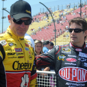 Years After NASCAR’s Nastiest Brawl, Jeff Gordon and Clint Bowyer Smashed Into Each Other in the Garage