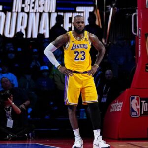 Will LeBron James Play Against the Pacers in the In-Season Tournament Final Despite Calf Contusion in Left Foot?