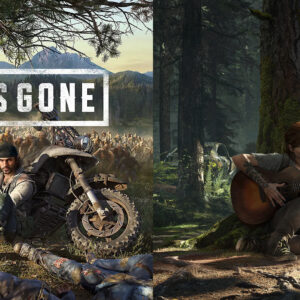 An image showing Days Gone and Last of Us covers developed by Bend Studio and Naughty Dog for PlayStation