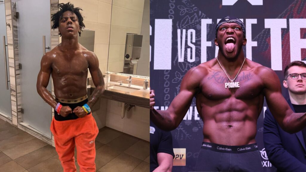 IShowSpeed boxing spar with KSI on December 15, 2023
