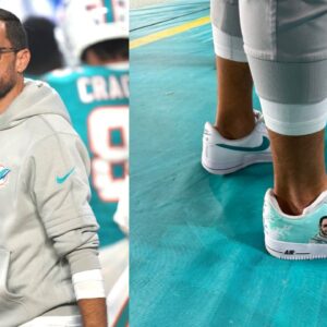 Mike McDaniel Rocking Special 'Daddy-Daughter' Kicks at Titans Game Delights NFL Fans; "Coolest Guy Ever"