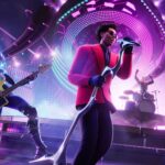 The offical announcement photo of The Weeknd in Fortnite Festival