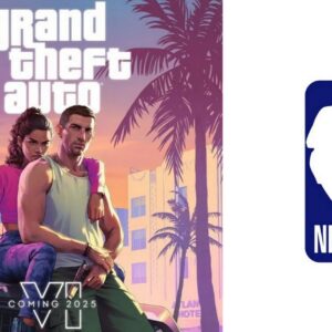 GTA 6 Player characters and the NBA Logo