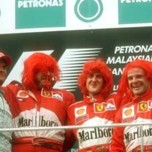 Remembering the Time Michael Schumacher Donned Red Hair in Wild Celebration