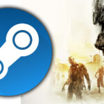 An image showing the Steam logo with Dying Light main cover