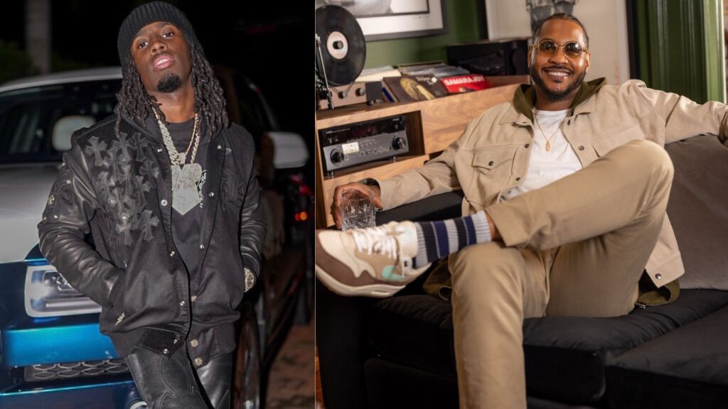 Kai Cenat might be collaborating with Carmelo Anthony for a live stream